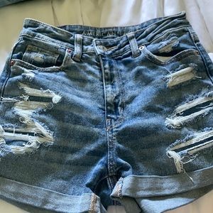 American Eagle Distressed Mom Shorts
